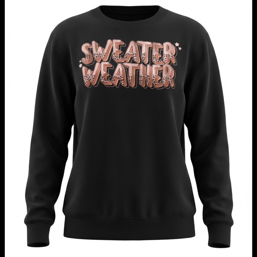 Women’s Black Graphic Sweatshirt